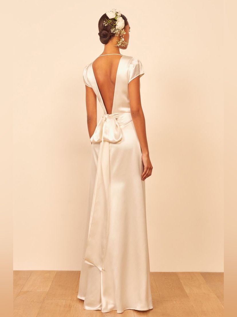Reformation Geranium Silk Maxi Dress New